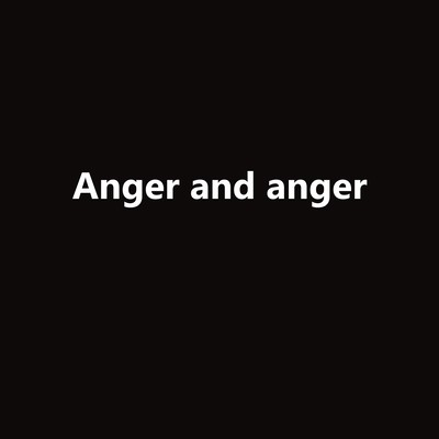 Anger and angerのジャケット写真