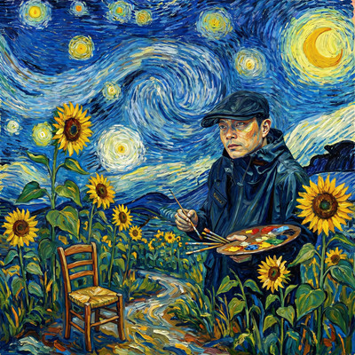 Vincent and the Starry Night Front Cover