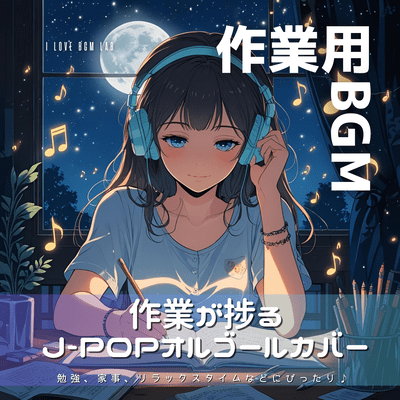 Work BGM J-POP music box cover to help you get the job done. Perfect for studying, doing housework, relaxing, and more. Front Cover