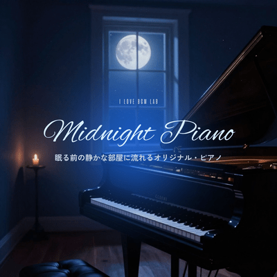 Midnight Piano - Music to play in a quiet room before going to sleep Front Cover