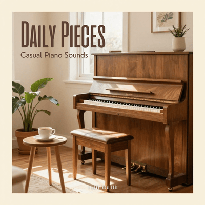 Daily Pieces - Casual Piano Sounds Front Cover