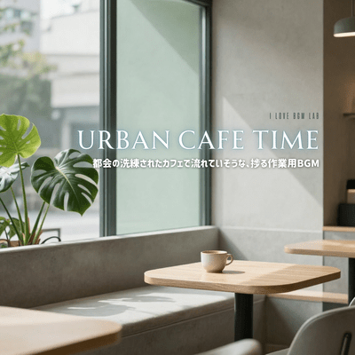 Urban Cafe Time - Productive background music that sounds like it belongs in a sophisticated city café. Front Cover