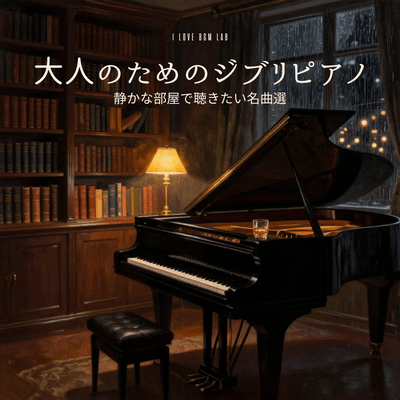 Ghibli Piano for Adults - A Selection of Masterpieces to Enjoy in a Quiet Room Front Cover