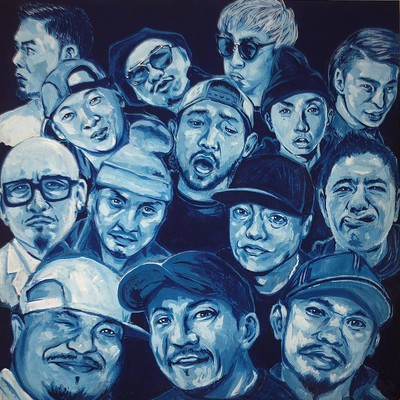 blue light yokohama (feat. NANJAMAN, F.U.T.O., T.O.P., ANSA, NONKEY, GOST, COOL & AICHIN) Front Cover