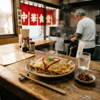 Omurice at the Local Diner Front Cover