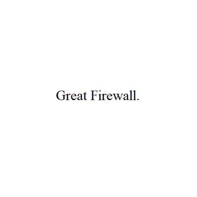 Great Firewallのジャケット写真