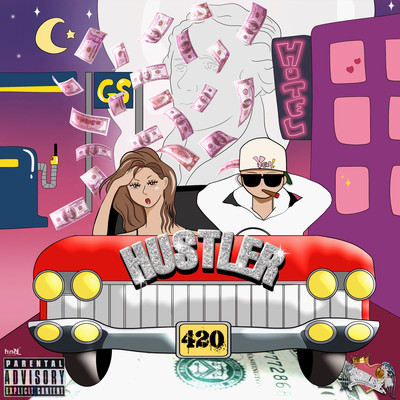 HUSTLER (feat. DELMONTESTUDIO) Front Cover