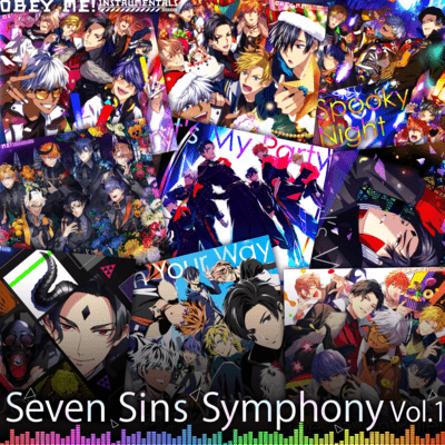 Obey Me! Instrumental Album - Seven Sins Symphony Vol.1 - (Instrumental) Front Cover