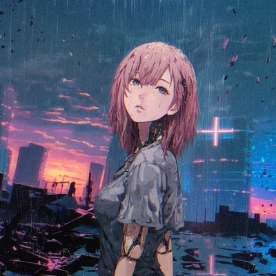 The Fall of Reality in Rain Front Cover