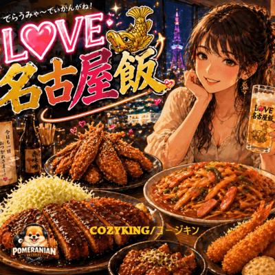Enjoy the fun of dining out in Nagoya at night. Front Cover
