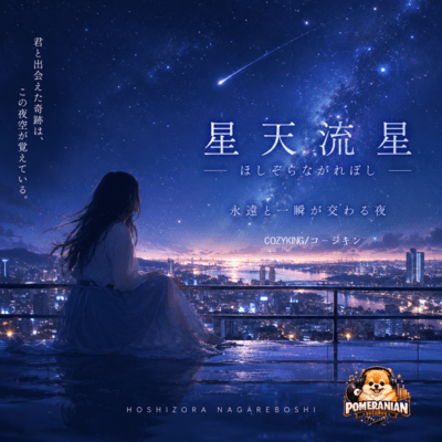 Starry sky, shooting star/Hoshizora.Nagareboshi Front Cover