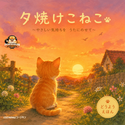 A kitten reflected in the sunset glow Front Cover