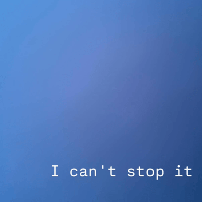 I can't stop it Front Cover