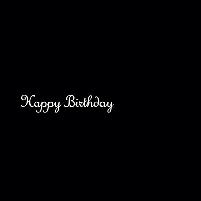 Happy Birthday To MK Front Cover