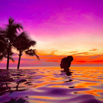 purple sunset Front Cover