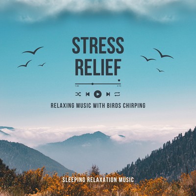 Stress Relief -Relaxing music with birds chirping- Front Cover