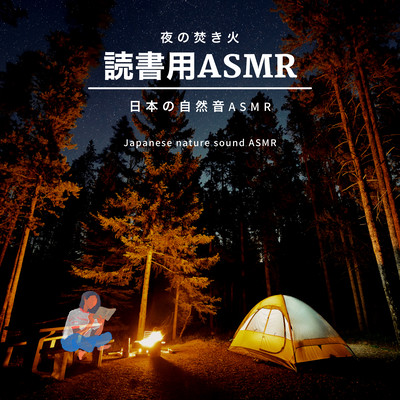 Bonfire at night -ASMR for reading- Front Cover