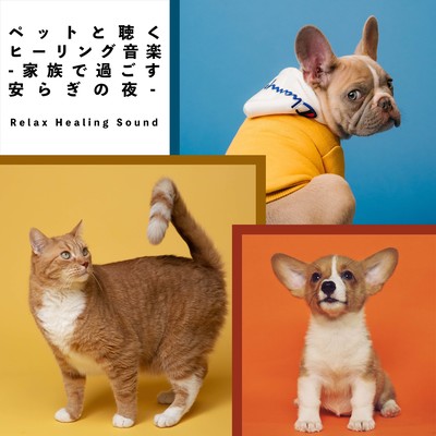 Healing music to listen to with pets -A peaceful night spent with family- Front Cover