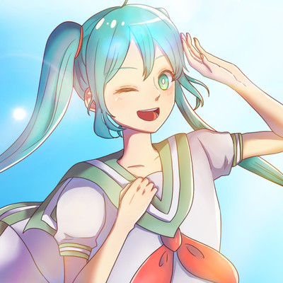 Sunny Spirit (feat. HATSUNE MIKU) Front Cover