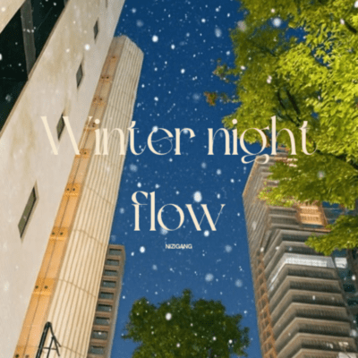 Winter night flow Front Cover
