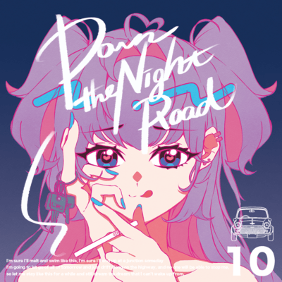 Down The Night Road (feat. Shikibu Meguri) Front Cover