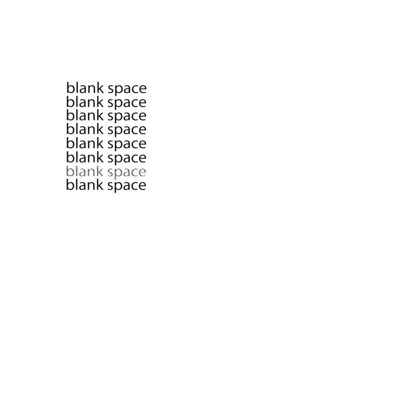 blank space Front Cover