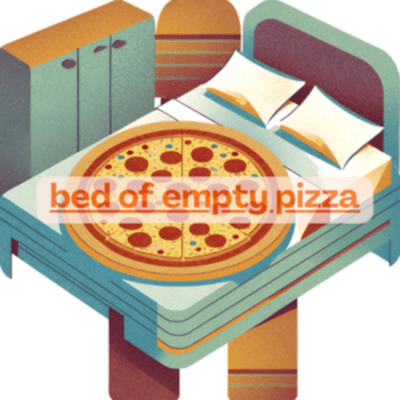 Bed of Empty Pizza Front Cover