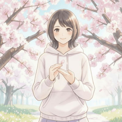 When the cherry blossoms fall Front Cover