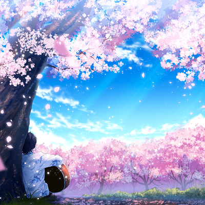 Falling Cherry Blossoms Front Cover