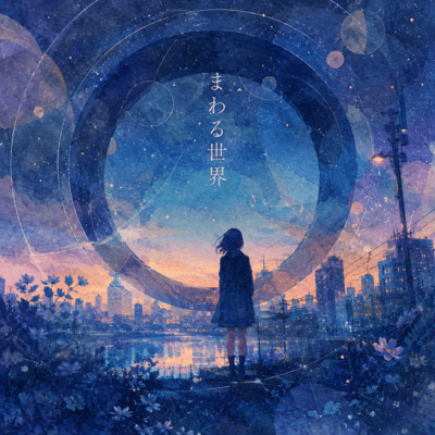 Mawaru Sekai (Midnight Drive Ver.) Front Cover