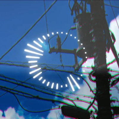 積乱雲と電信柱のジャケット写真