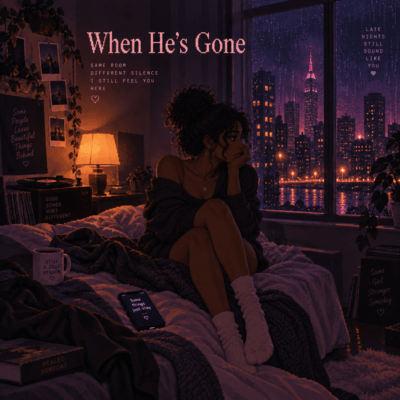 When He's Gone Front Cover