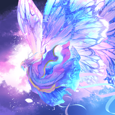 MOON-RAINBOW BUTTERFLY Front Cover