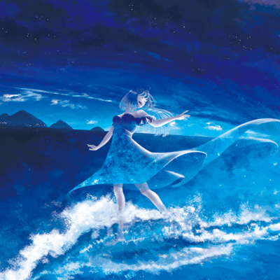 waves and flower Front Cover