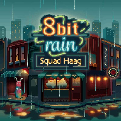 8 bit rain Front Cover