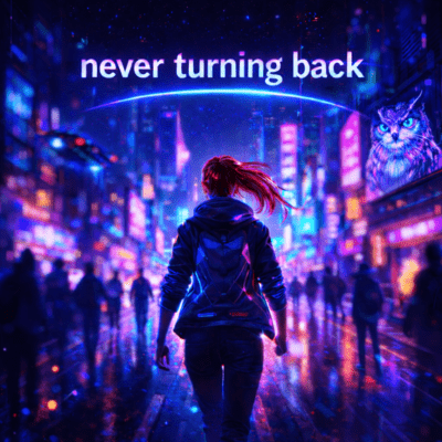 never turning back Front Cover