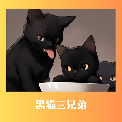 The Three Black Cats Front Cover