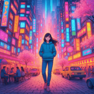 Roaring Engines&Illusions&Tokyo&Girl (feat. MEIKO) Front Cover