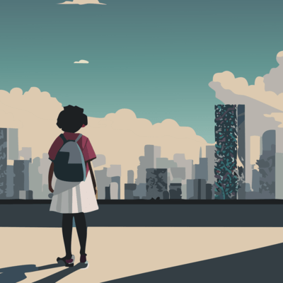 Tear drops are falling under the dry sky Front Cover