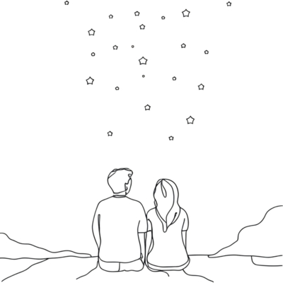 The starry night Front Cover