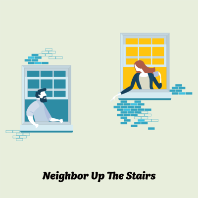 Neighbor Up The Stairs Front Cover