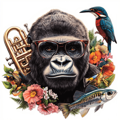 Gorilla Trumpet Pants Swallow Front Cover