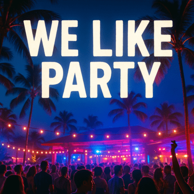 WE LIKE PARTY Front Cover
