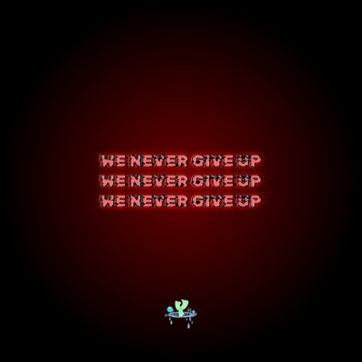 We never give up (THE ONE Ver.) Front Cover