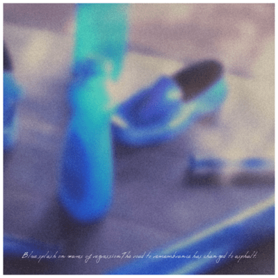 Blue splash on waves of regression, The road to remembrance has changed to asphalt. (Original Motion Picture Soundtrack) Front Cover