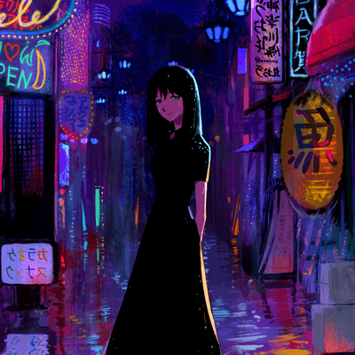 Neon Night (feat. HATSUNE MIKU) Front Cover
