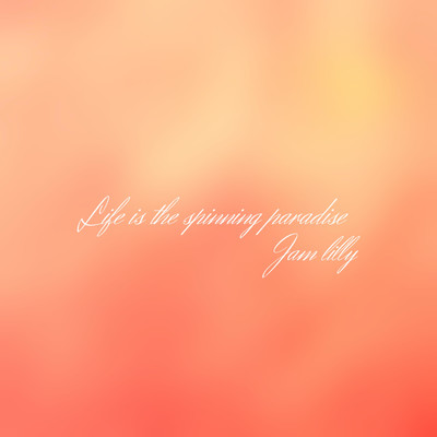 Life is the spinning paradise Front Cover