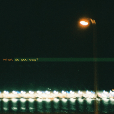 what do you say?のジャケット写真