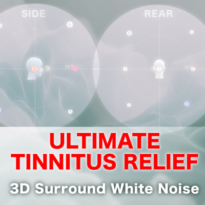 ULTIMATE TINNITUS RELIEF - 3D Surround White Noise Front Cover