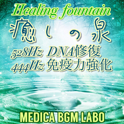 Healing Fountain 528Hz DNA Repair, 444Hz Immunity Enhancement Front Cover